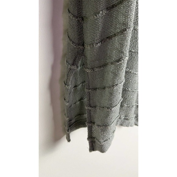 Vintage Staples Womens Rayon Gauzy Button Up Shoulder Pads Blouse‎ Made In USA M - Picture 4 of 12